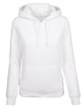 Dames Hoodie Heavy Build Your Brand BY026 wit